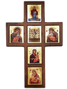 Wooden Cross 3-Dimensional with Silkscreen